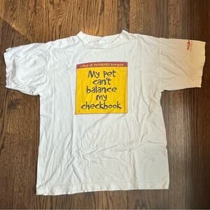 Vintage Pet Smart Graphic T Shirt 2000s Funny Men's Medium Animal Cotton